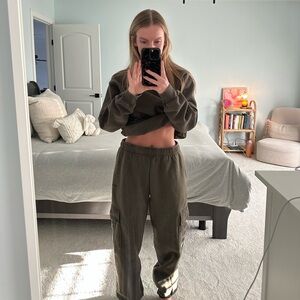 Aritzia Dark Green Casual Set